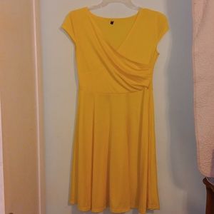 Yellow cotton dress